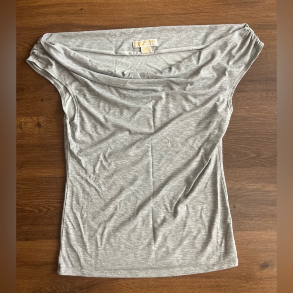 Gray Women's Shirt - Cowl Neck